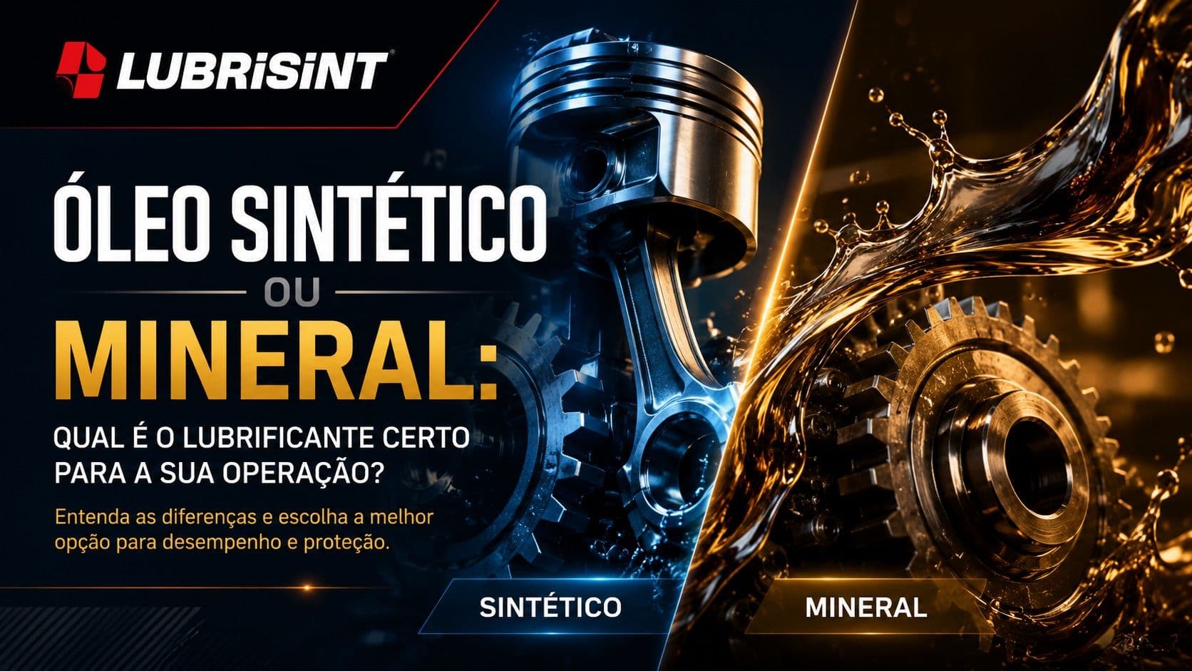 Óleo sintético ou mineral: qual é o lubrificante certo para a sua operação?